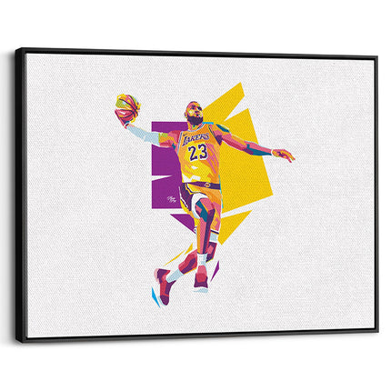 Geometric Flight Basketball Canvas