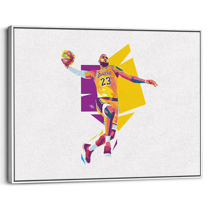 Geometric Flight Basketball Canvas