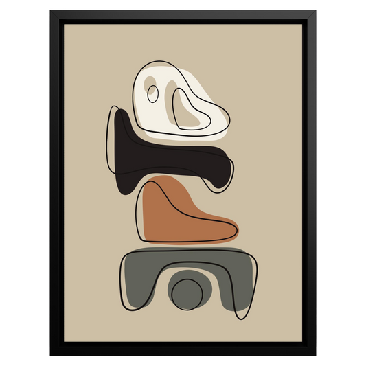 Abstract Forms – Framed Canvas Wall Art