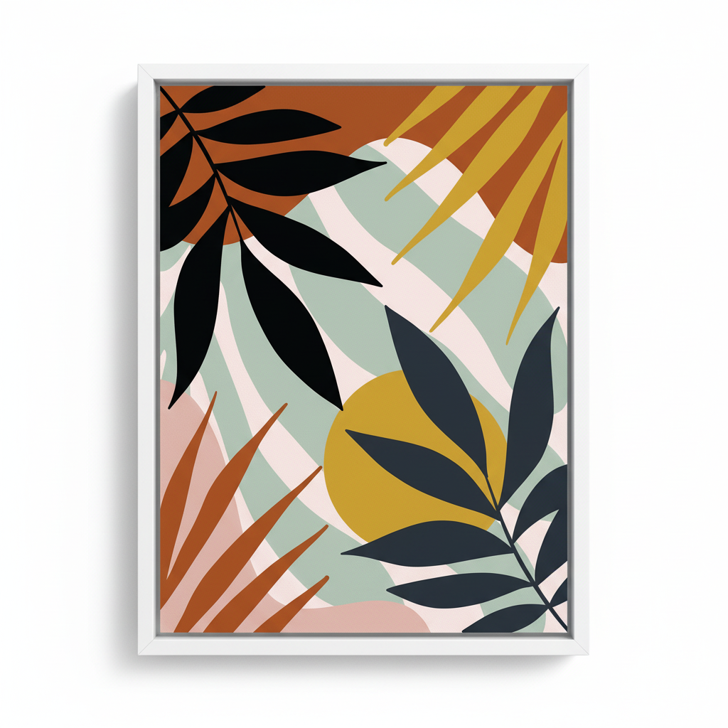 Vibrant Tropics – Framed Canvas Wall Art