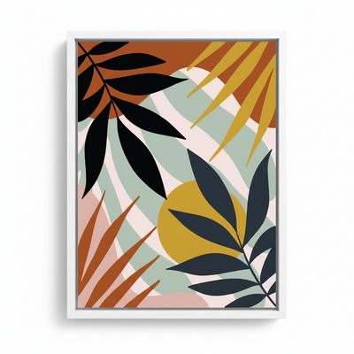 Vibrant Tropics – Framed Canvas Wall Art