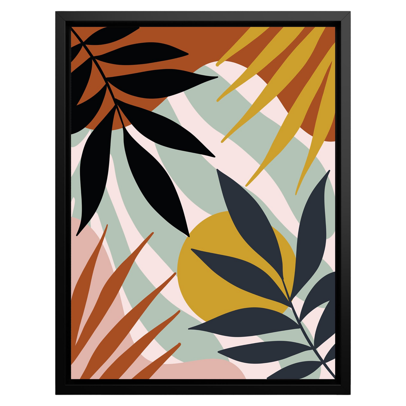 Vibrant Tropics – Framed Canvas Wall Art