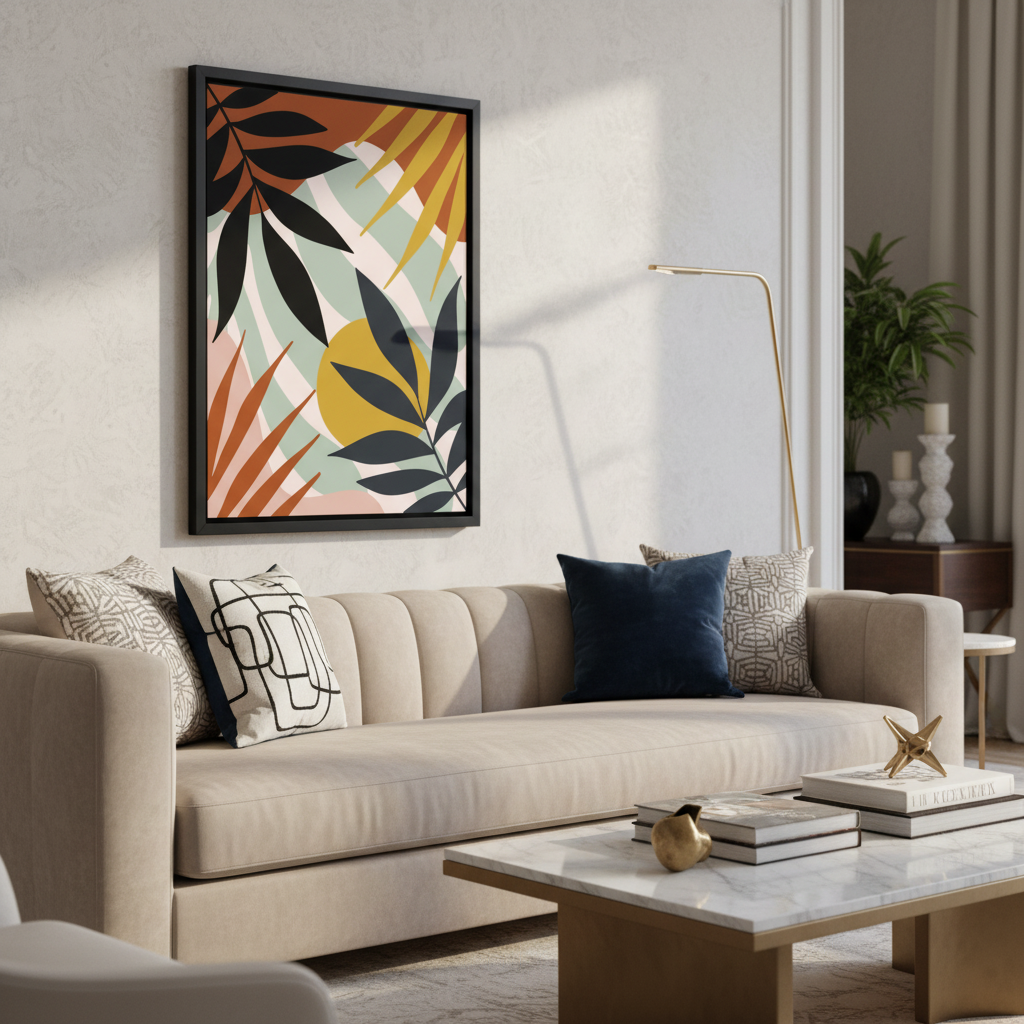 Vibrant Tropics – Framed Canvas Wall Art