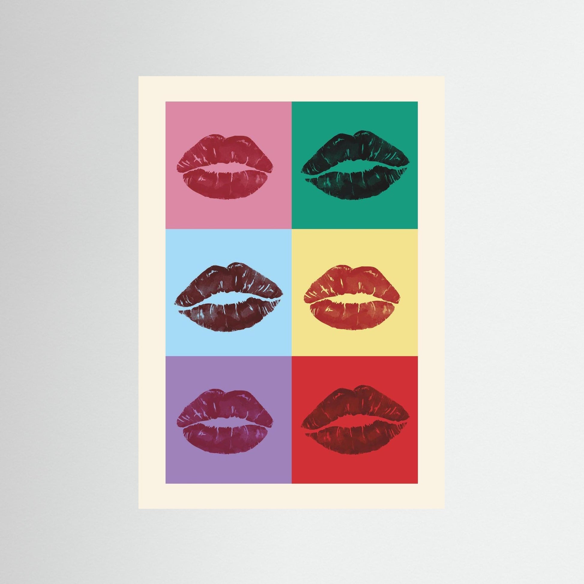 Pop Art Lips Grid