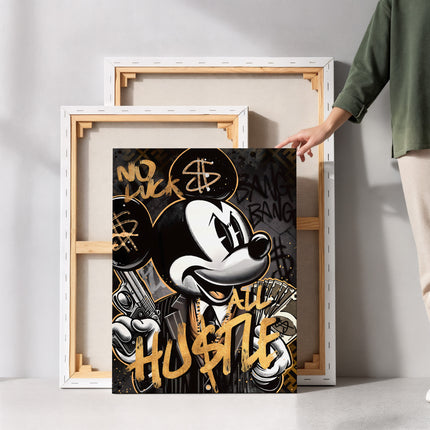 Street Wealth Mouse Canvas Print