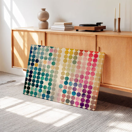 Watercolour Polka Dot Gradient Canvas