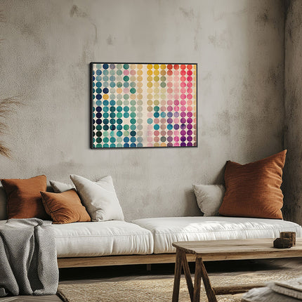 Watercolour Polka Dot Gradient Canvas