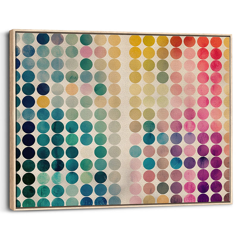 Watercolour Polka Dot Gradient Canvas