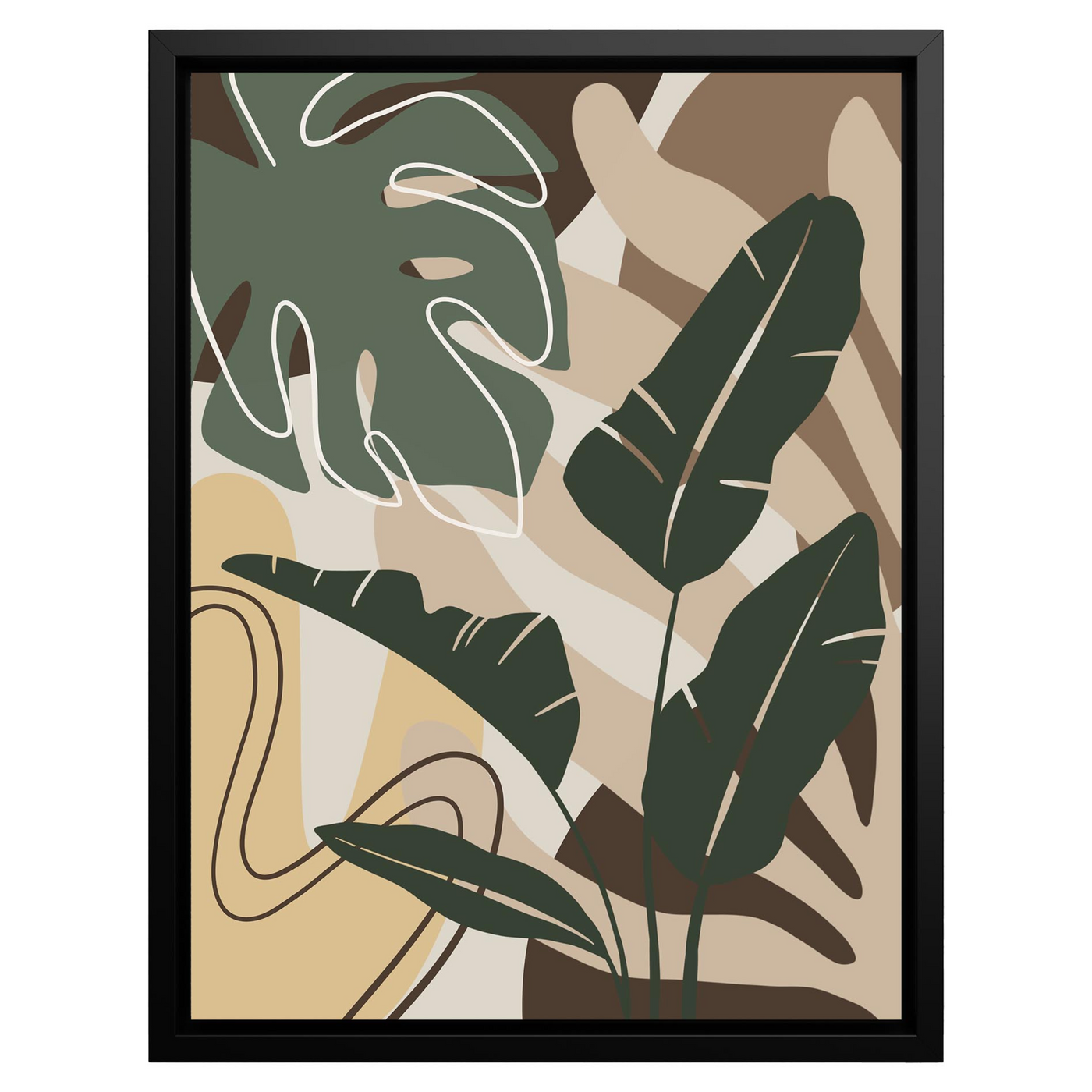 Tropical Touch – Framed Canvas Wall Art