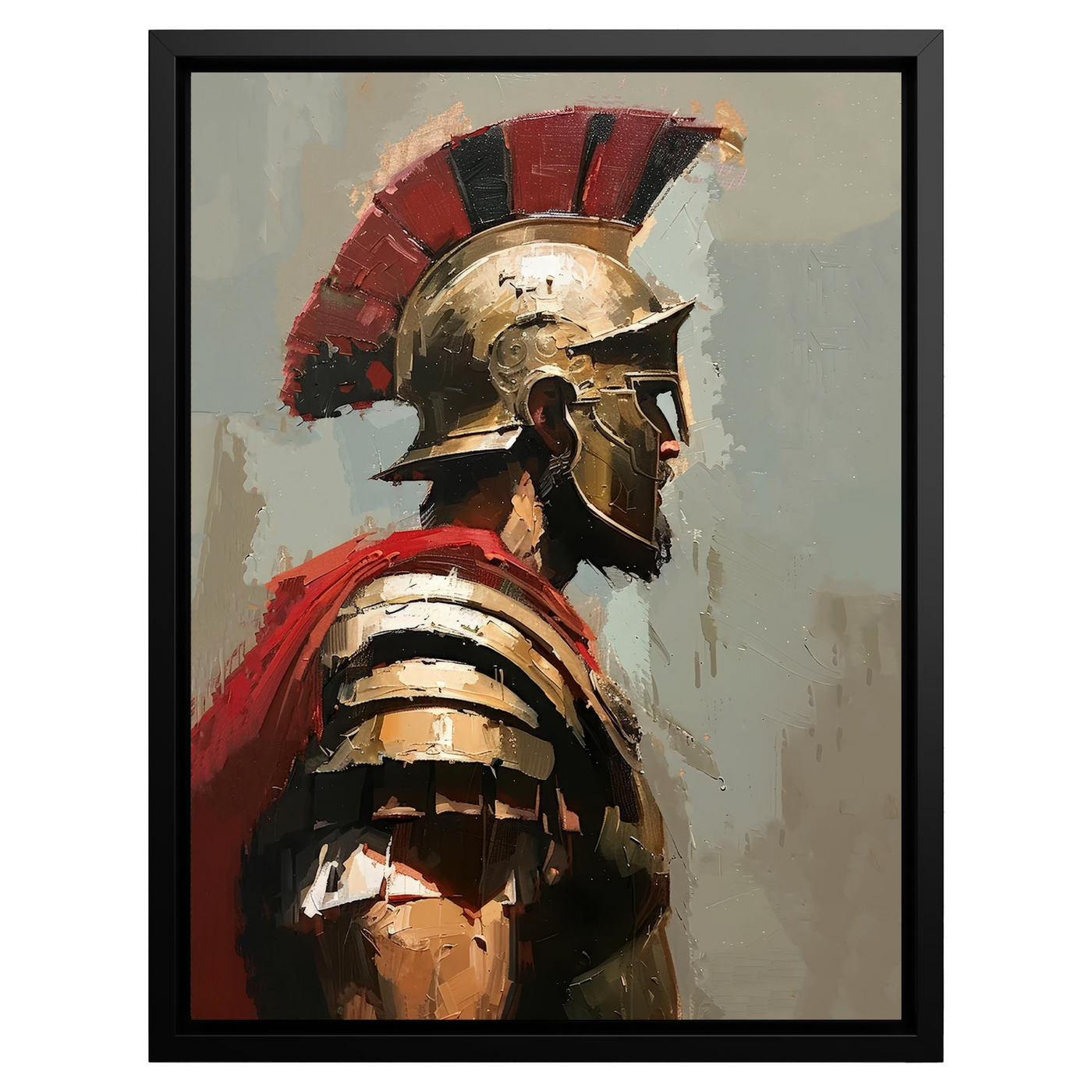 Warrior Spirit: Heroic Canvas Framed Wall Art