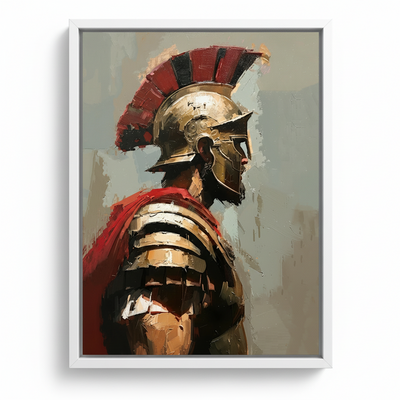 Warrior Spirit: Heroic Canvas Framed Wall Art