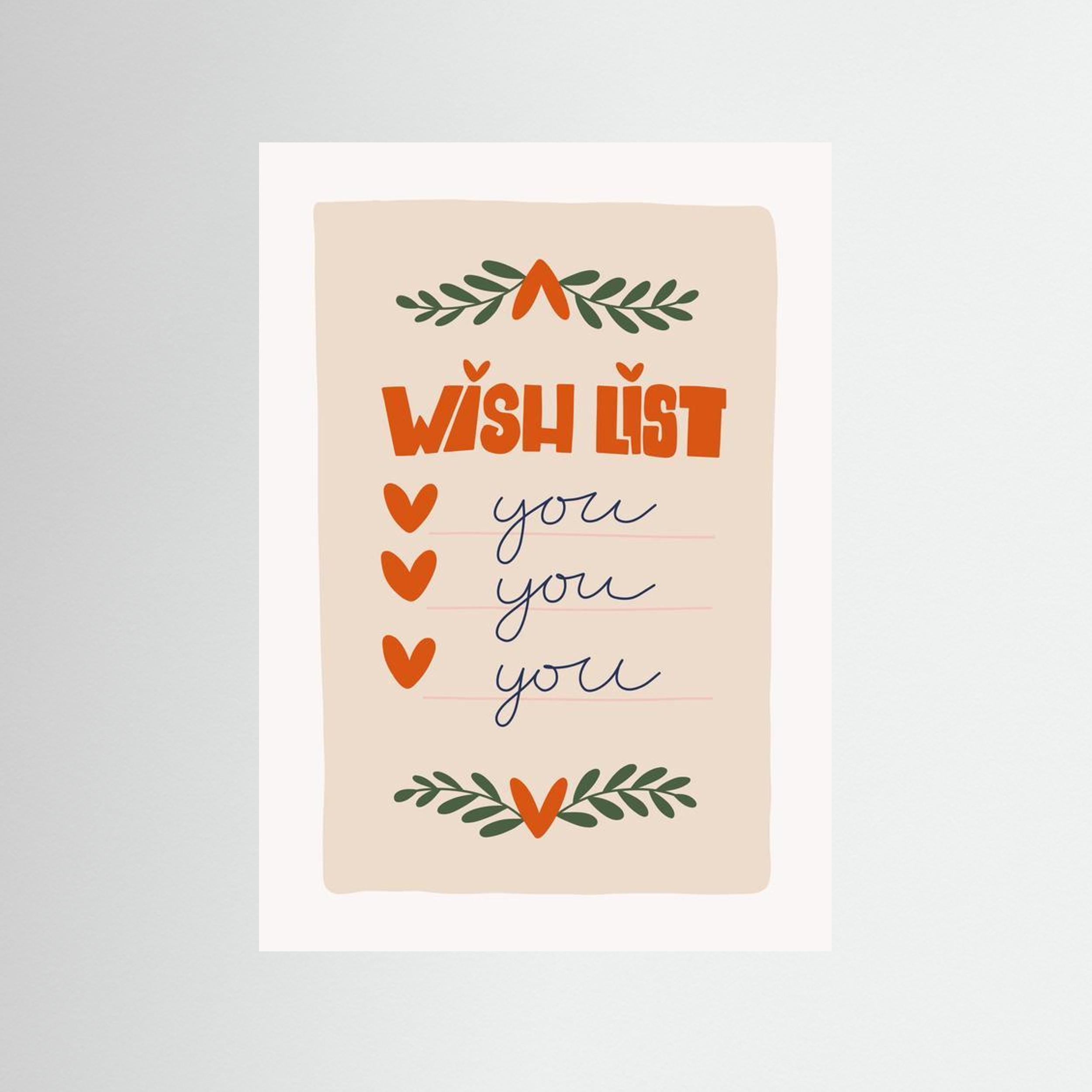 “Wish List: You, You, You”