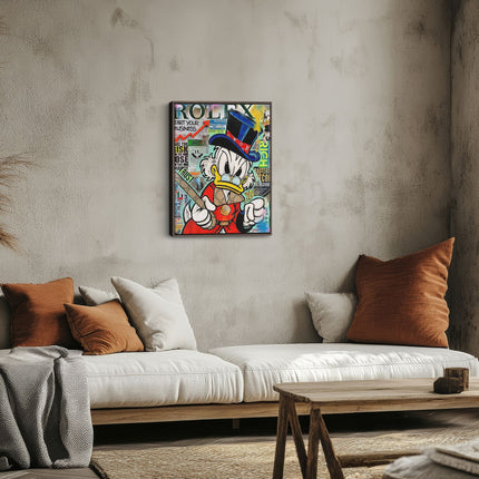Money Maker Duck Canvas Print