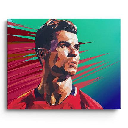 CR7 Velocity Geometric Athlete Portrait
