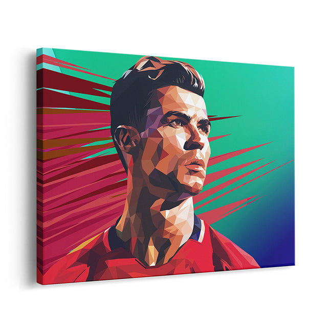 CR7 Velocity Geometric Athlete Portrait