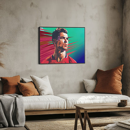 CR7 Velocity Geometric Athlete Portrait
