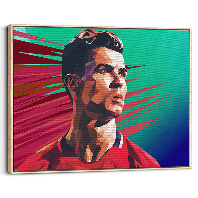 CR7 Velocity Geometric Athlete Portrait