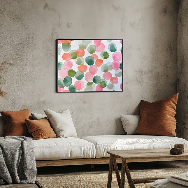 Playful Bubble Blossom Canvas