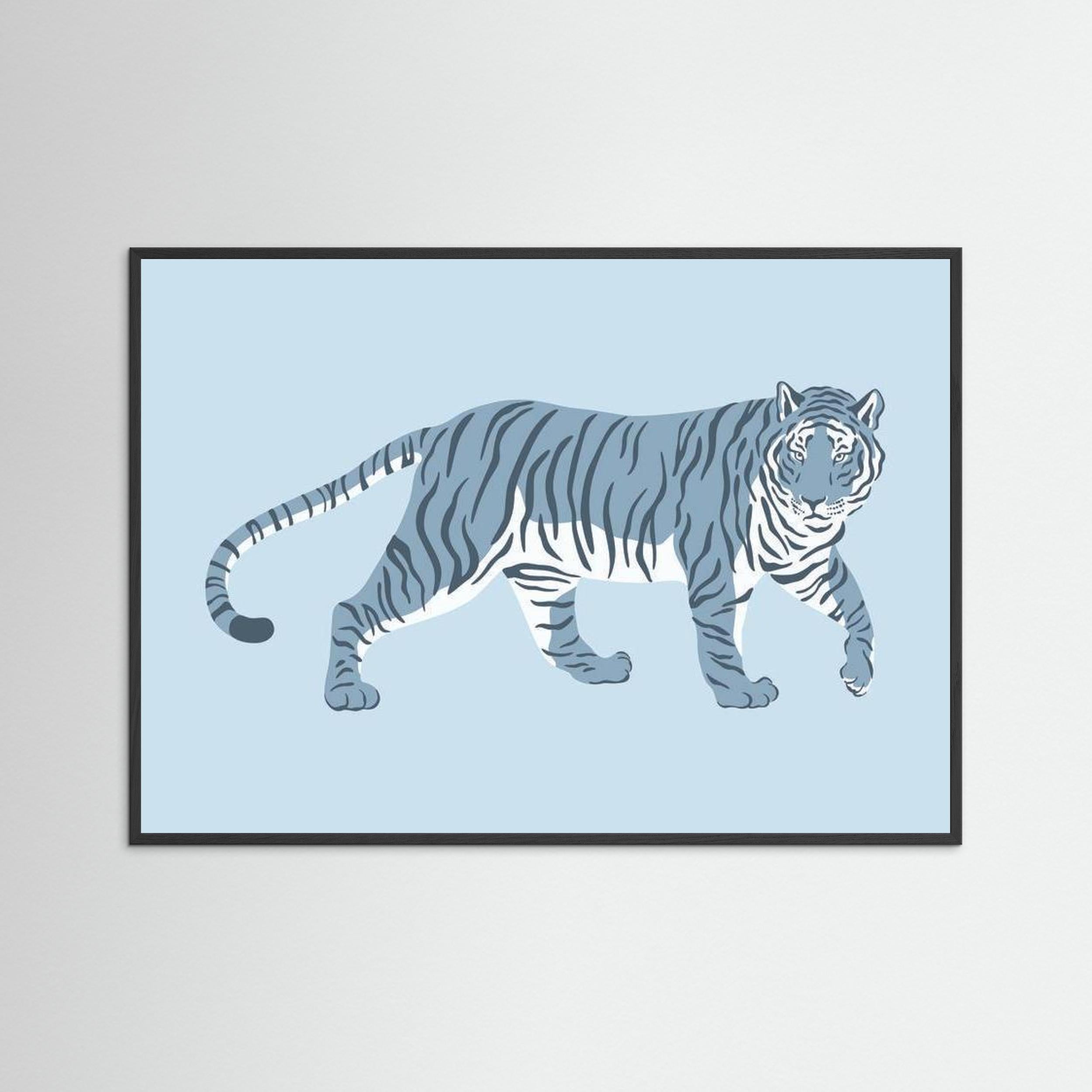 Blue Tiger Illustration