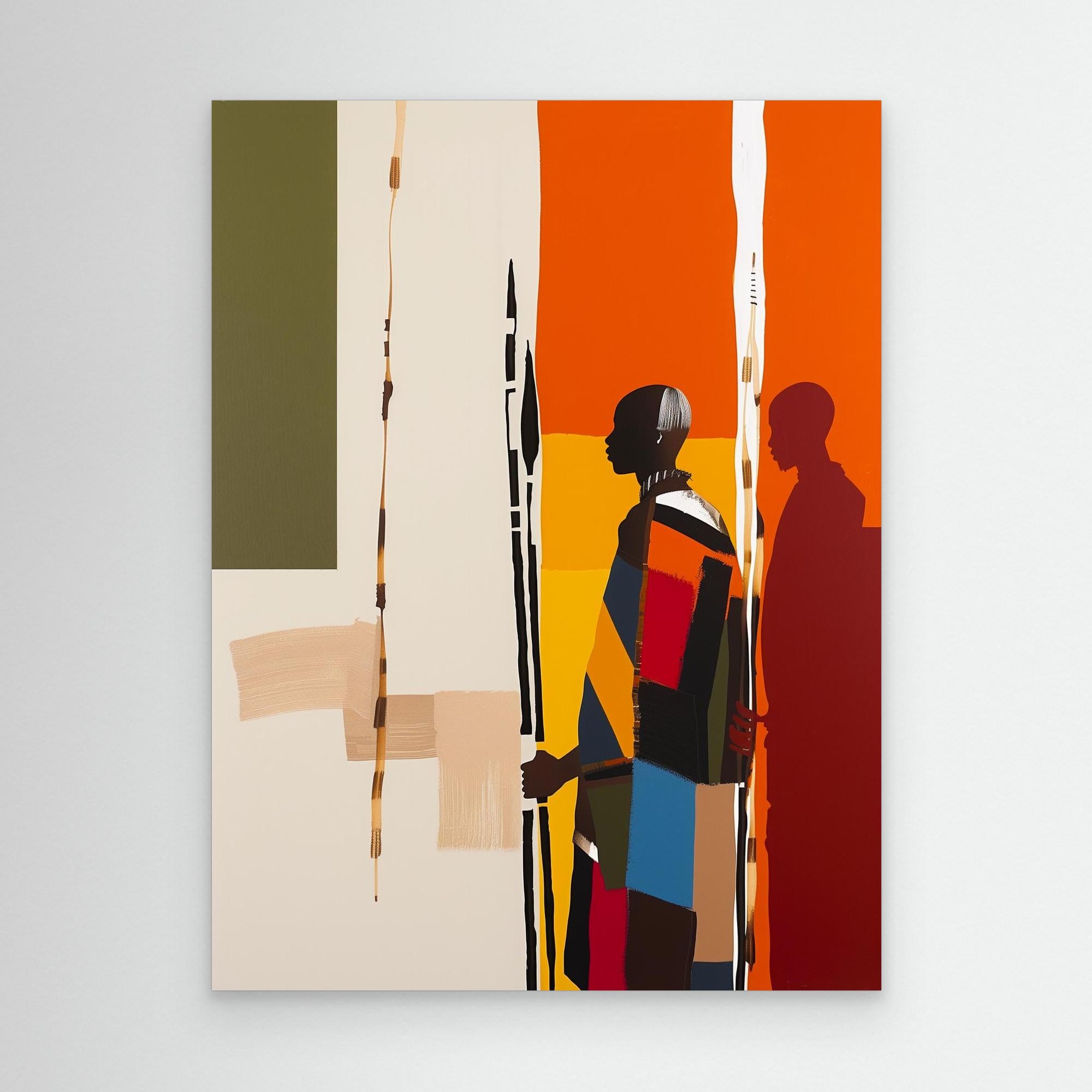 Cultural Threads – Framed Canvas Wall Art