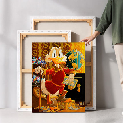 Luxury Duck Gold Canvas Art