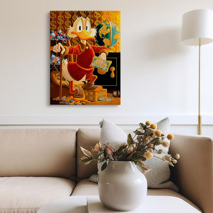 Luxury Duck Gold Canvas Art