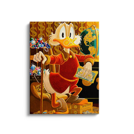 Luxury Duck Gold Canvas Art