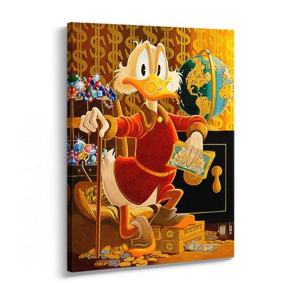 Luxury Duck Gold Canvas Art