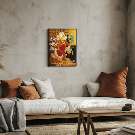 Luxury Duck Gold Canvas Art