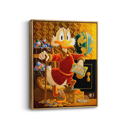 Luxury Duck Gold Canvas Art
