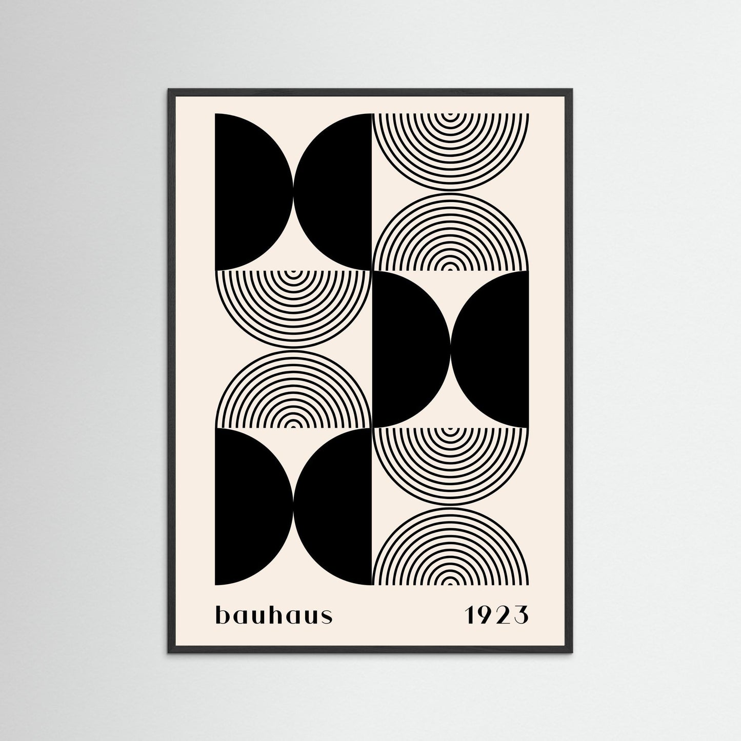 Bauhaus 1923 Black Geometry