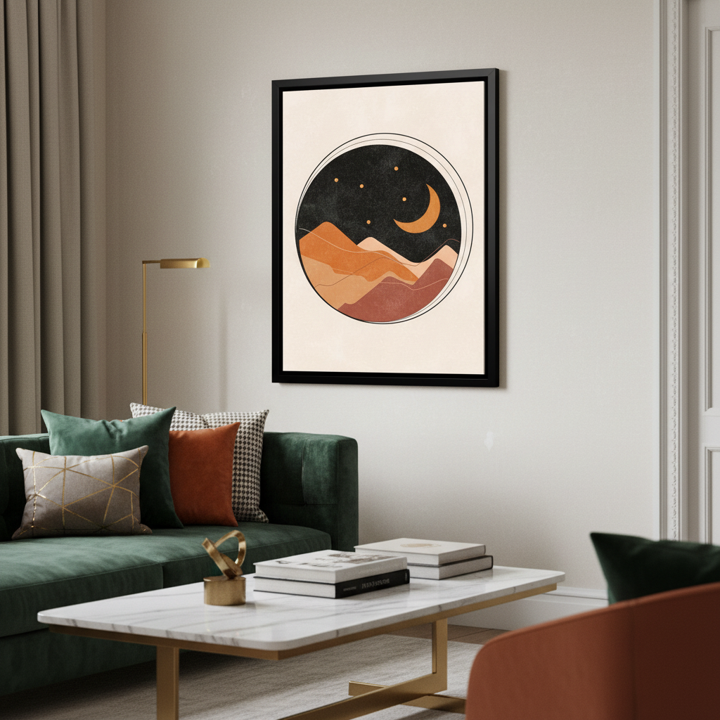 Sunset Serenity – Framed Canvas Wall Art