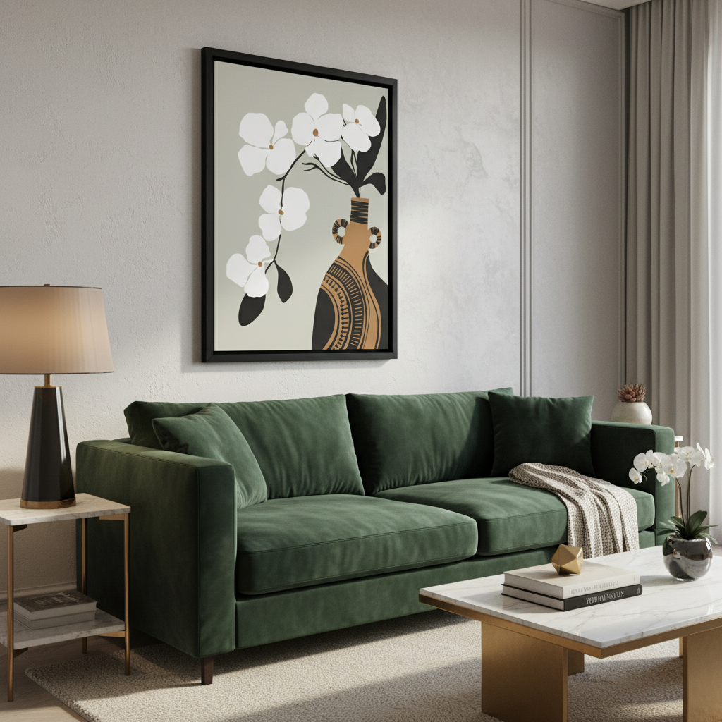 Elegant Blossoms – Framed Wall Art