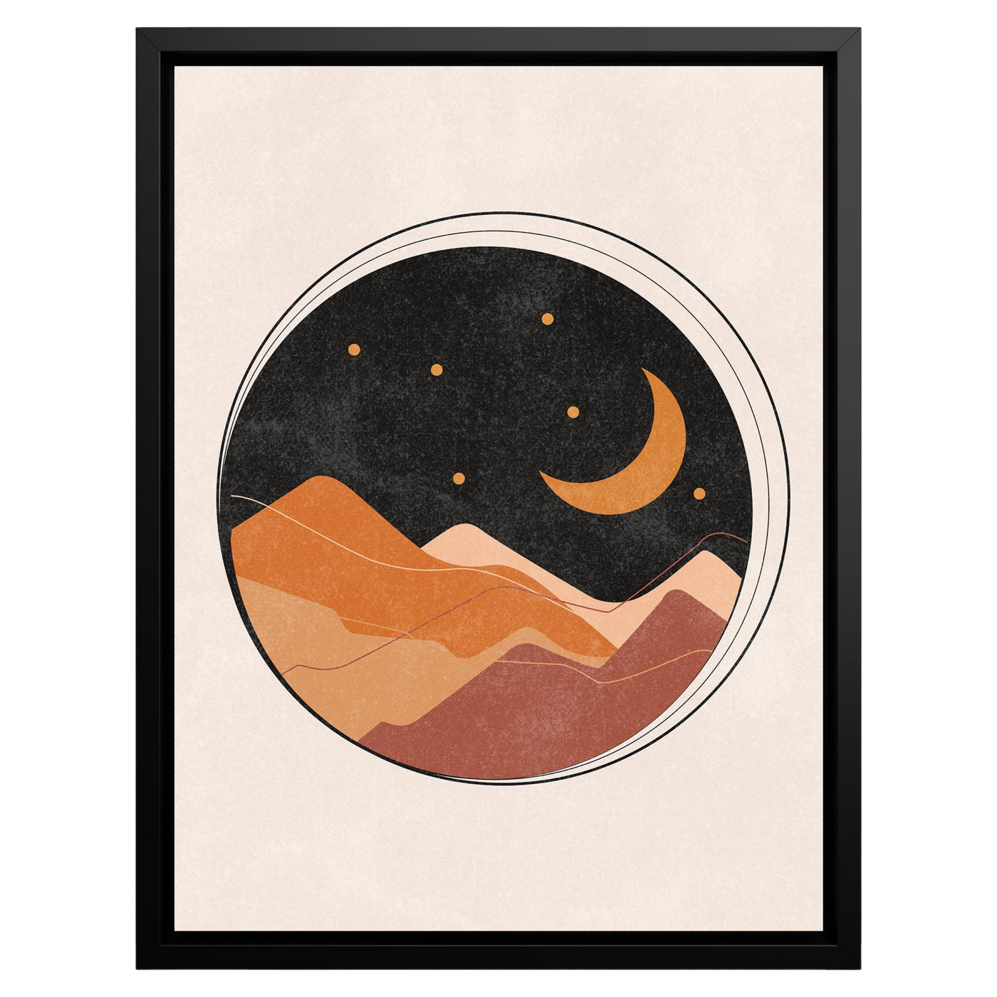 Sunset Serenity – Framed Canvas Wall Art