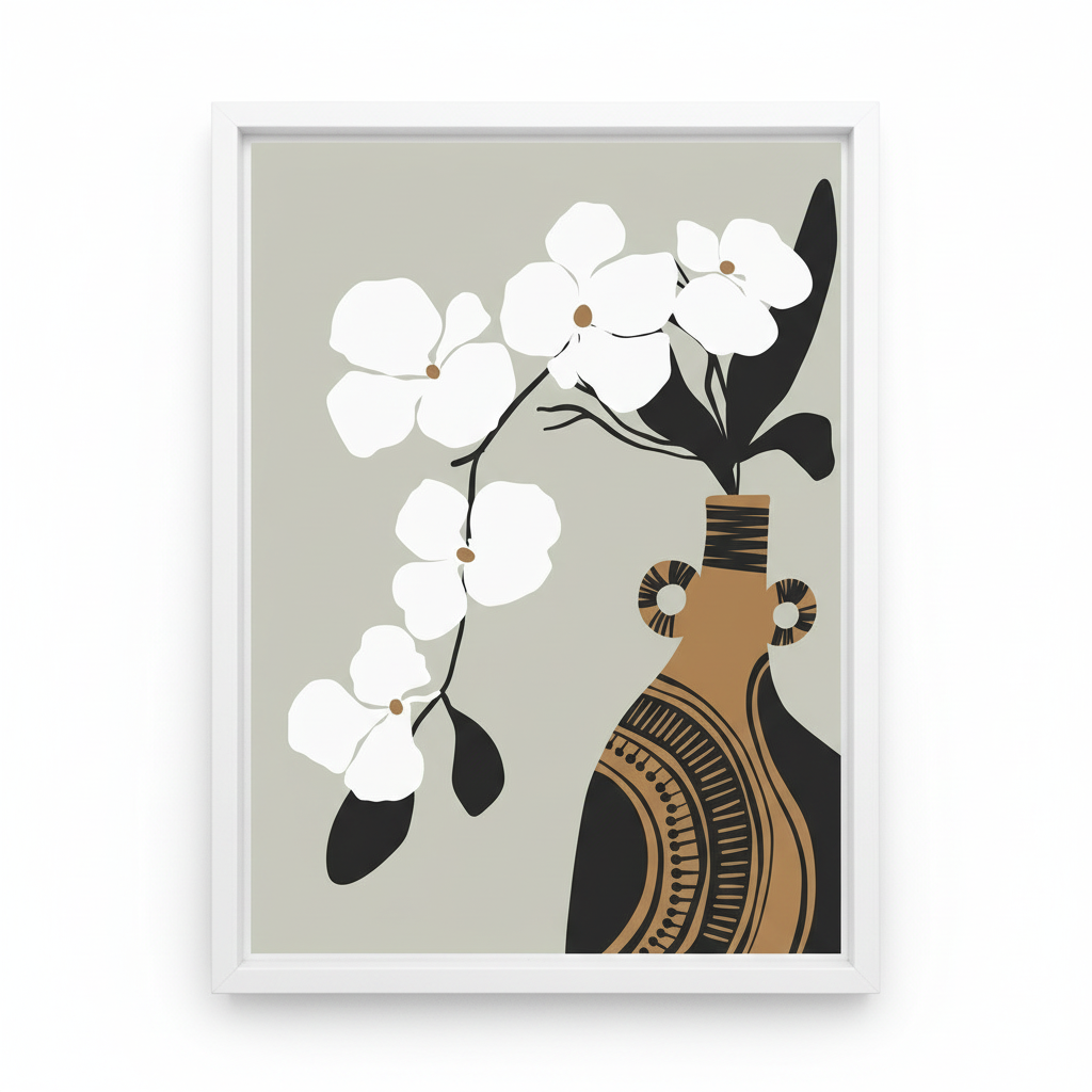 Elegant Blossoms – Framed Wall Art