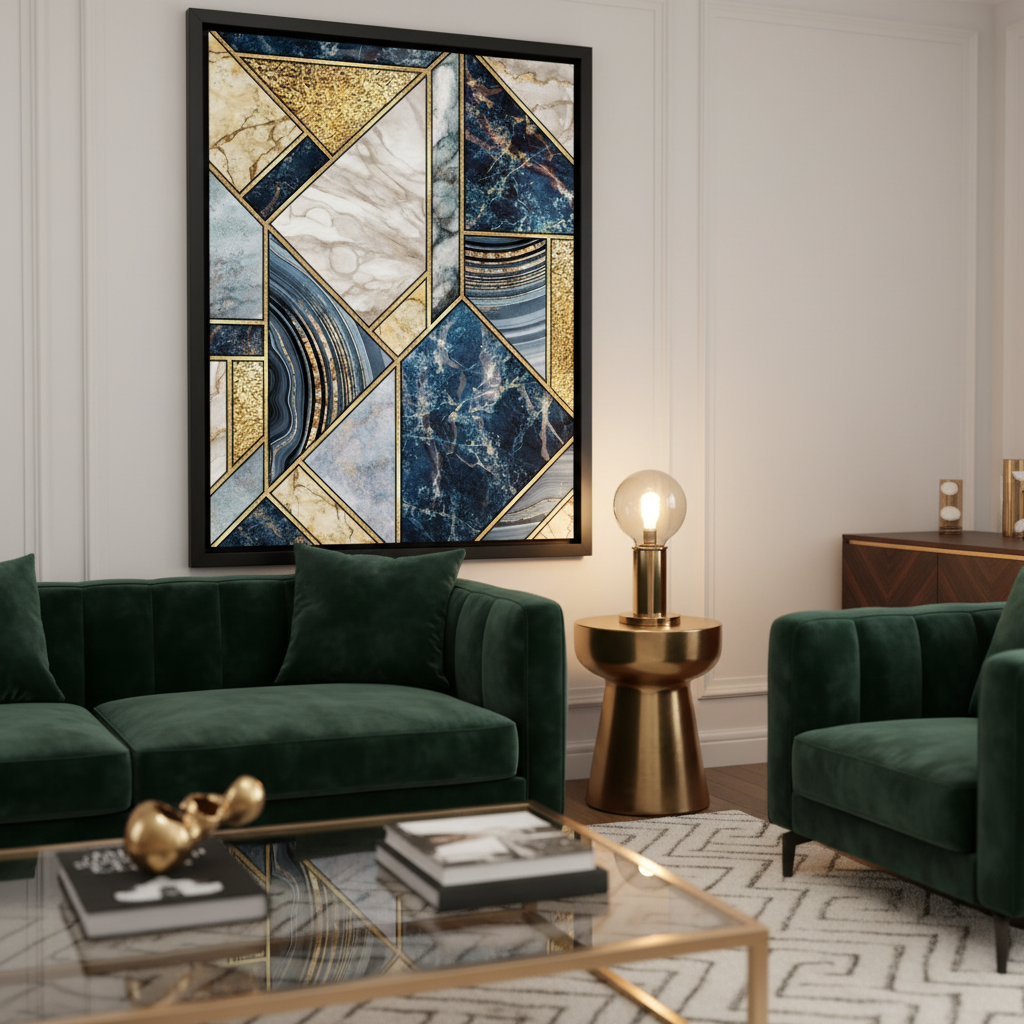 Blue Majesty | Canvas Framed Art