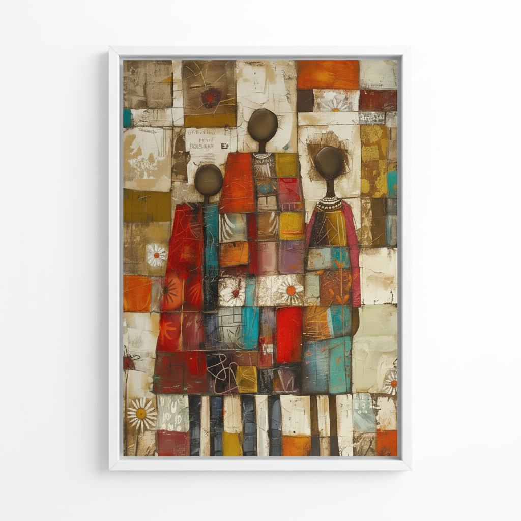 Cultural Harmony – Framed Canvas Wall Art