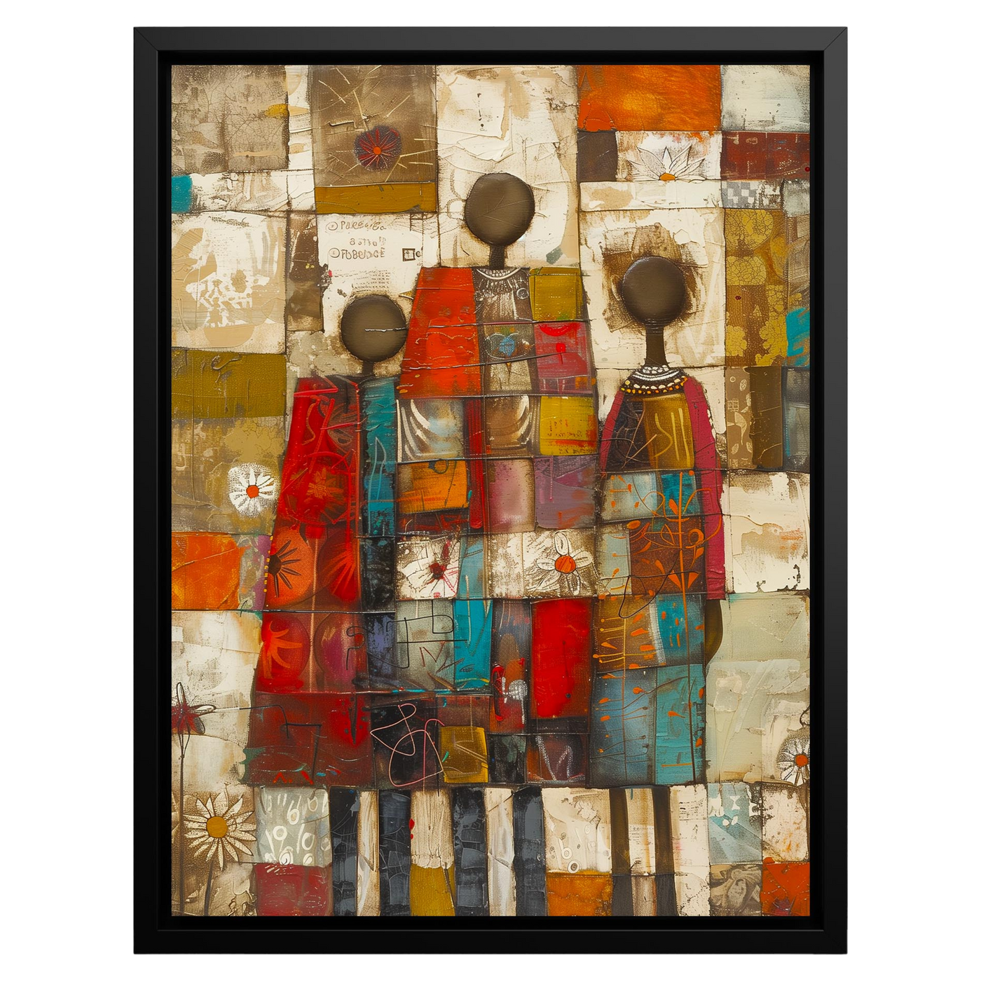 Cultural Harmony – Framed Canvas Wall Art
