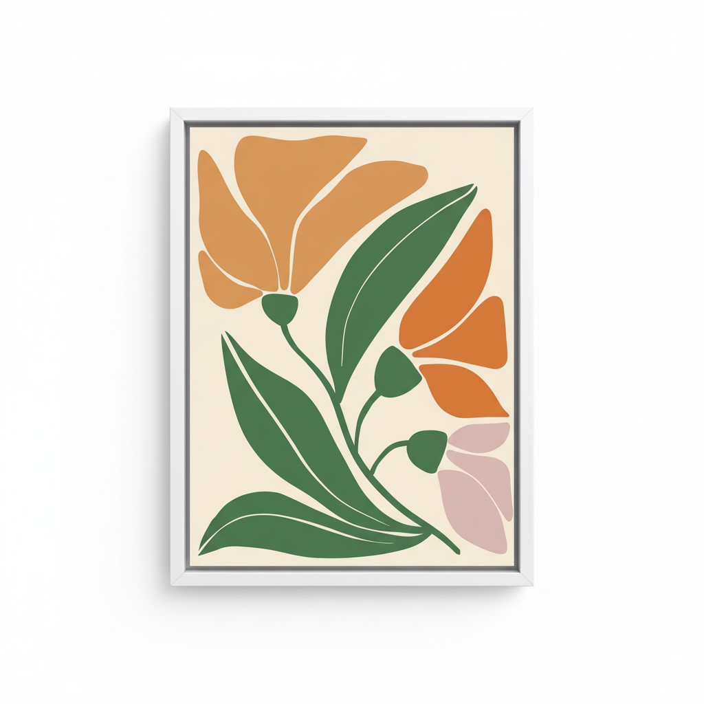 Vibrant Tropics – Framed Canvas Wall Art