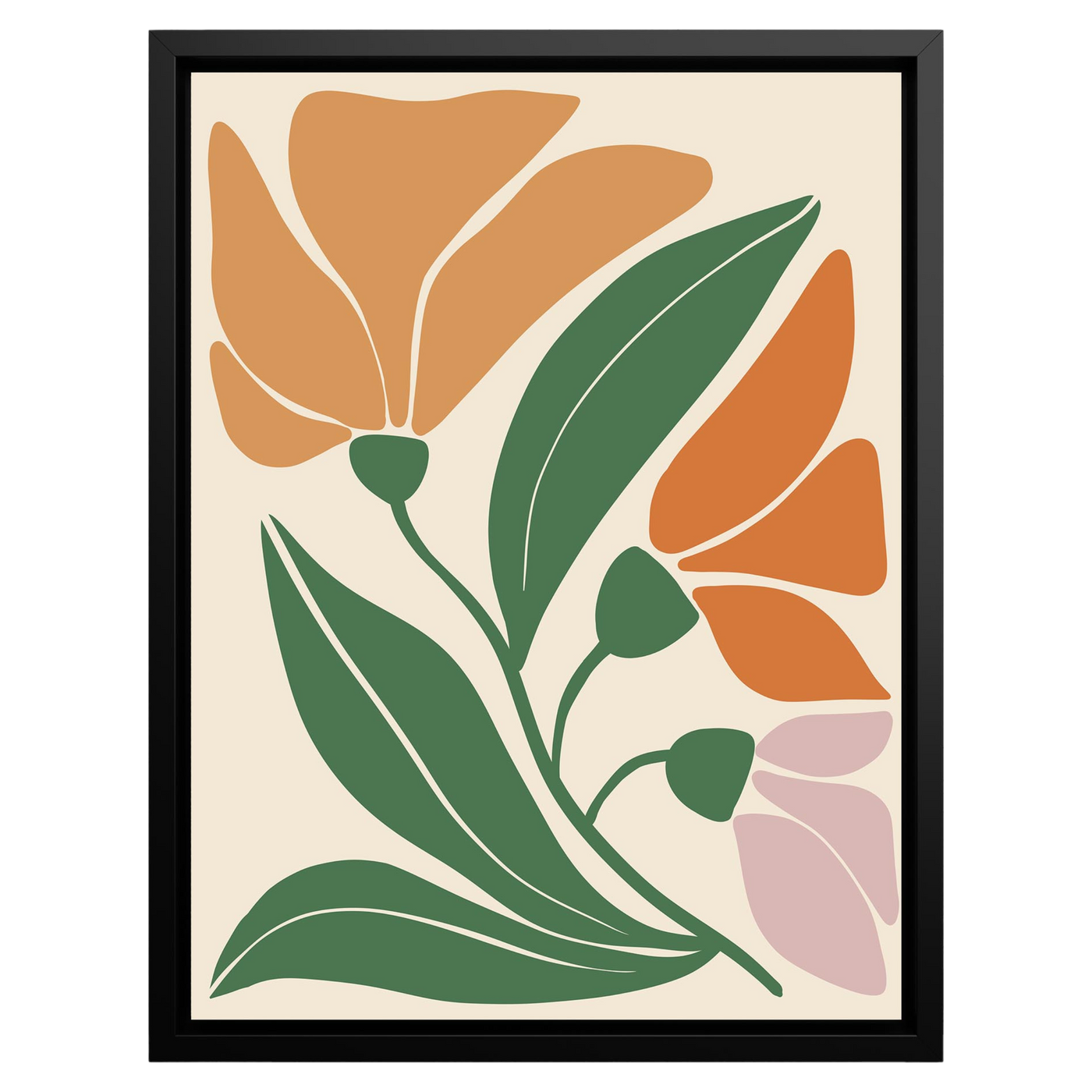 Vibrant Tropics – Framed Canvas Wall Art
