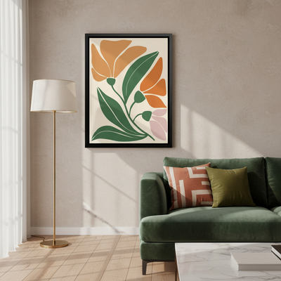 Vibrant Tropics – Framed Canvas Wall Art