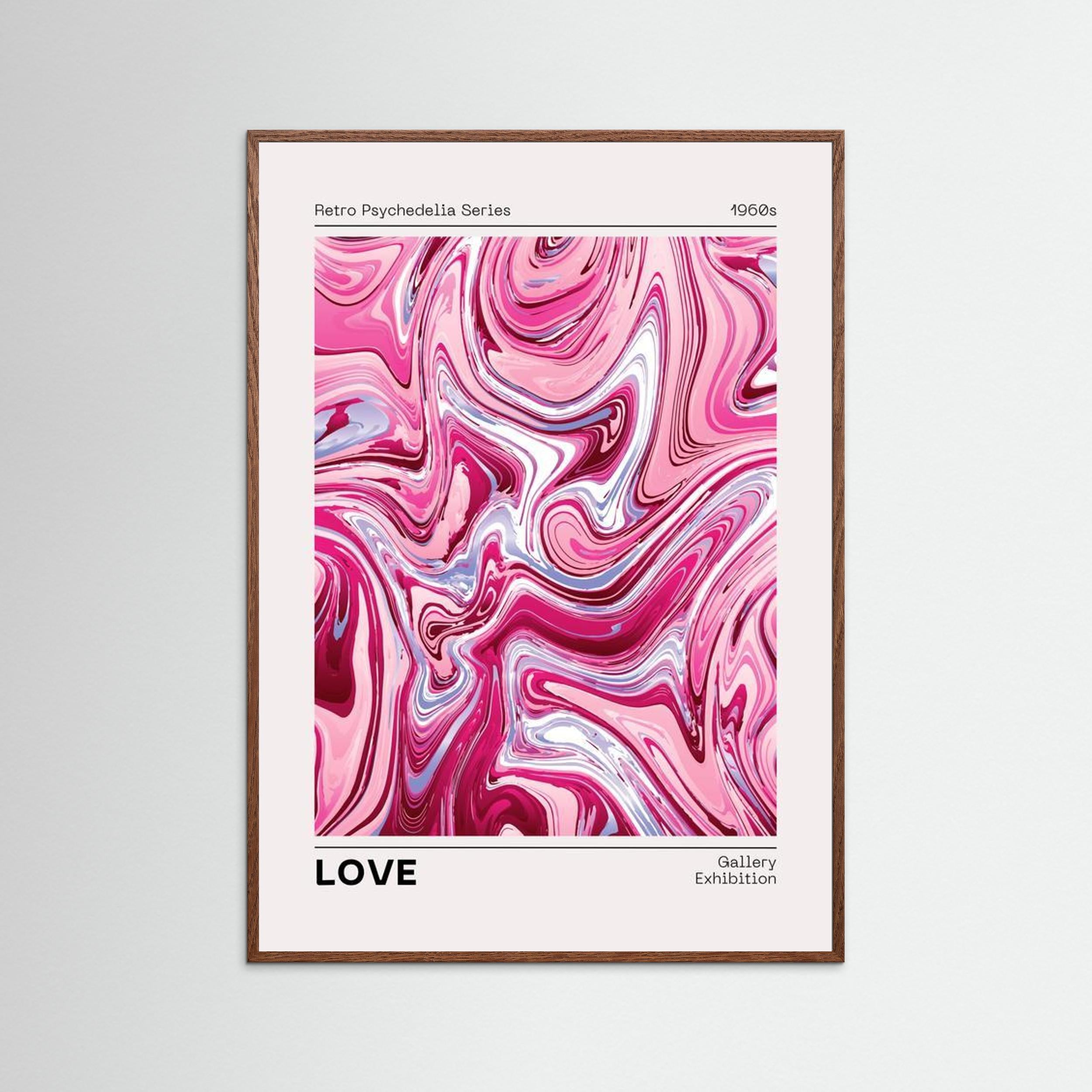 “LOVE” Retro Psychedelia Series (1960s)
