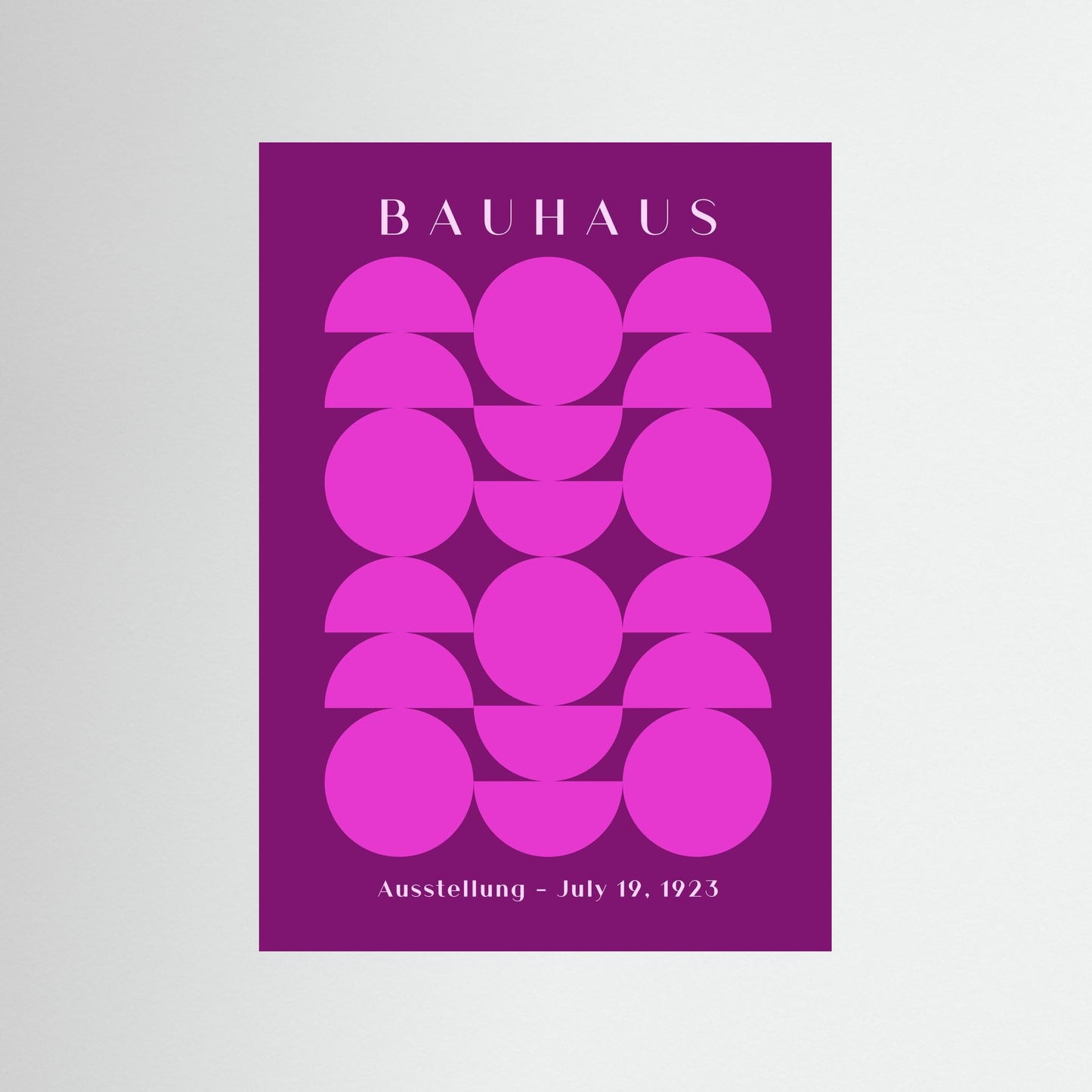 Bauhaus Purple Composition 