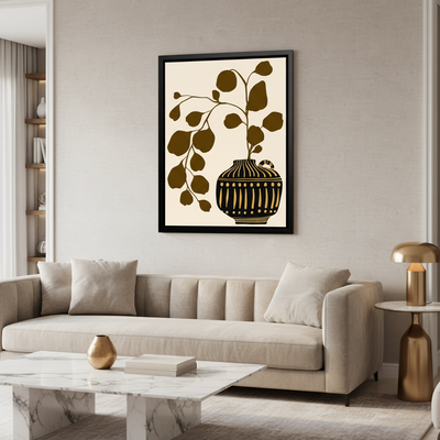 Vibrant Vase – Framed Canvas Wall Art