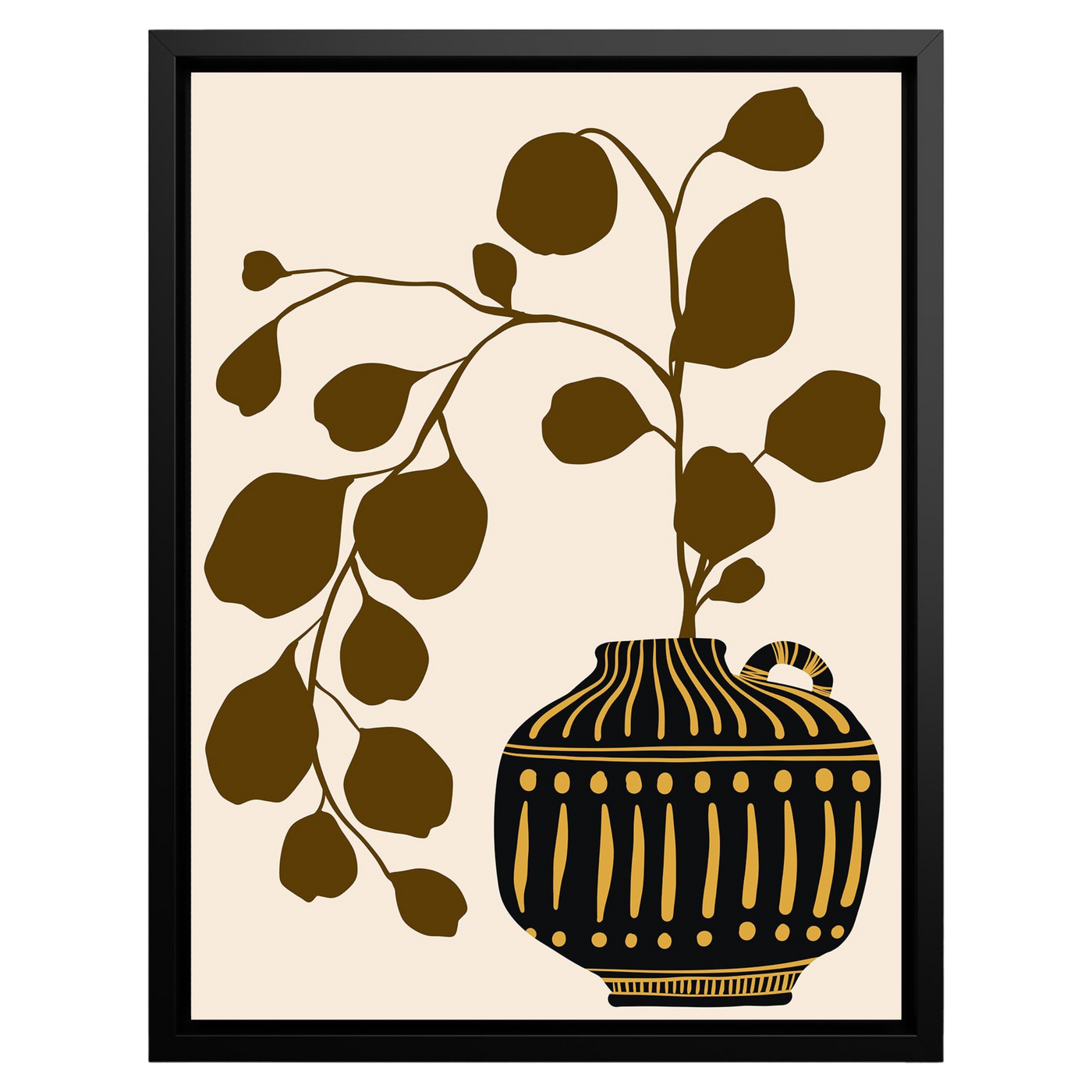 Vibrant Vase – Framed Canvas Wall Art