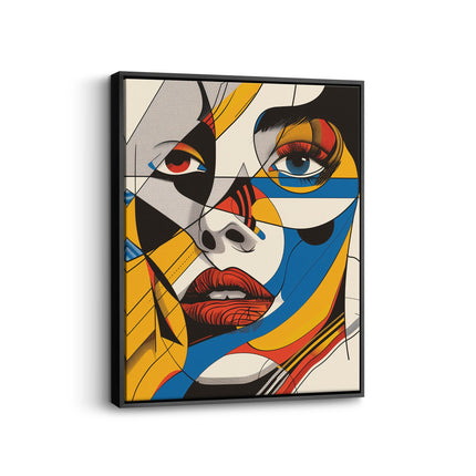 "Fractured Gaze" – Cubist Pop Art Woman
