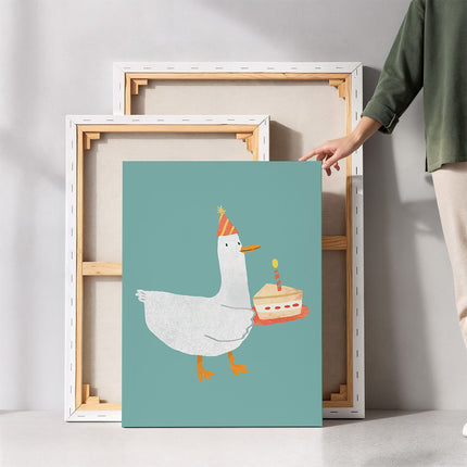 “Birthday Goose” Canvas
