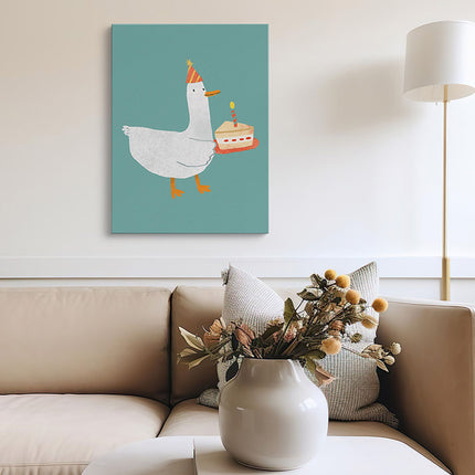 “Birthday Goose” Canvas