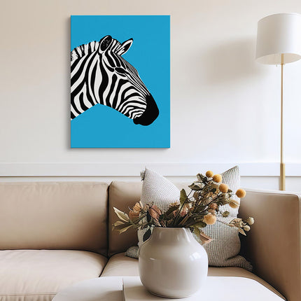 “Electric Zebra” Canvas