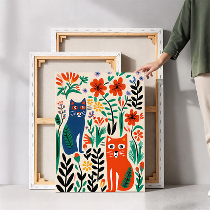 Whimsical Floral Canvas